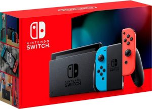 New Nintendo Switch Azul e Vermelho Neon
